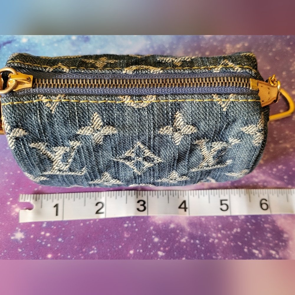 Louis Vuitton Blue Denim Mini Bag - Picture 11 of 12